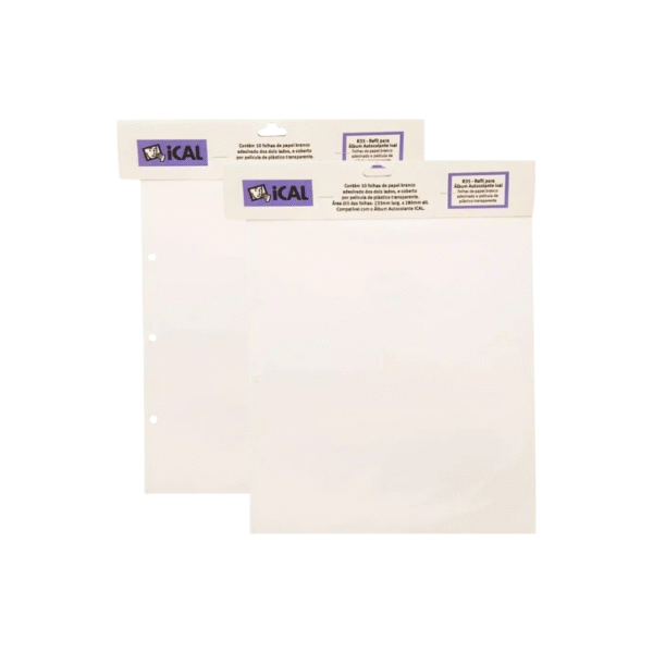 Kit 2 Refil para Álbum Autocolante R35 Ical