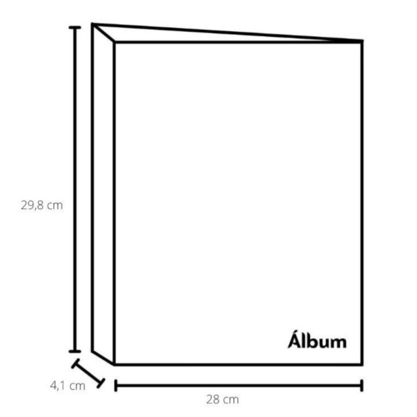 Kit 2 Álbum Autocolante Preto Vermelho 15 Folhas Branca Ical - Imagem 4