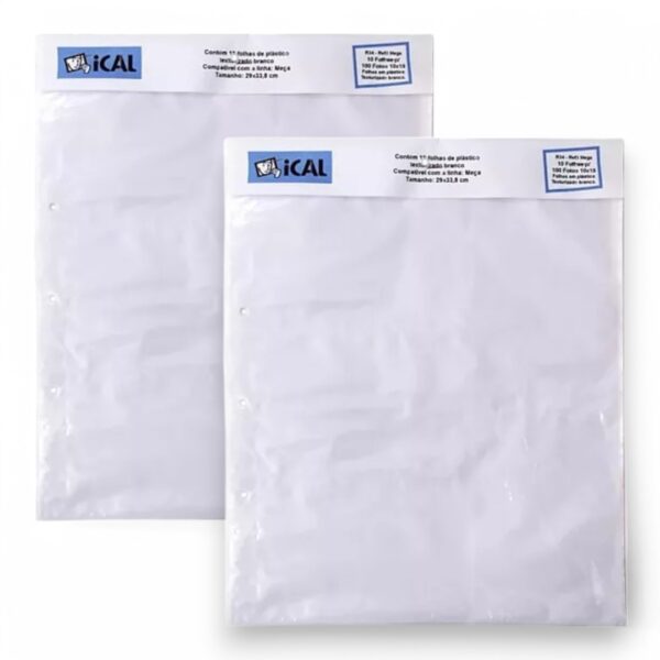 Kit 2 Refil Álbum Foto Memórias Mega R34 5 Folhas 10x15 Ical