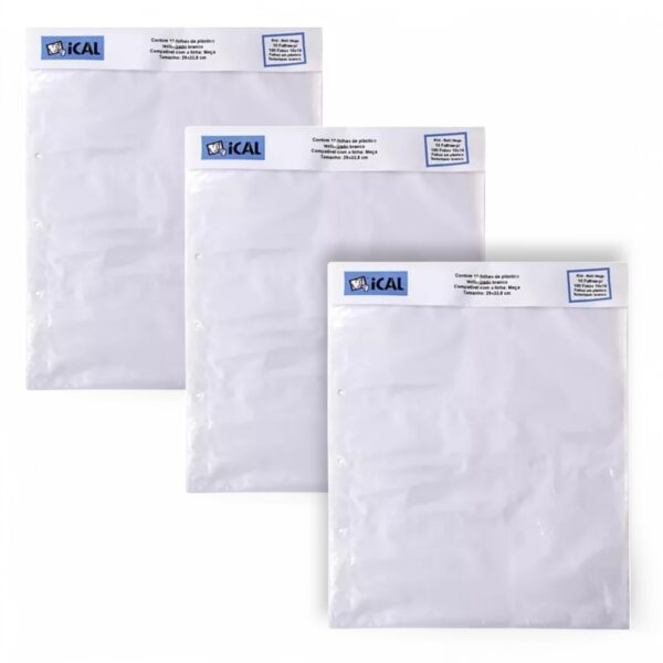 Kit 15 Refil Álbum Foto Memória Mega R34 5 Folhas 10x15 Ical