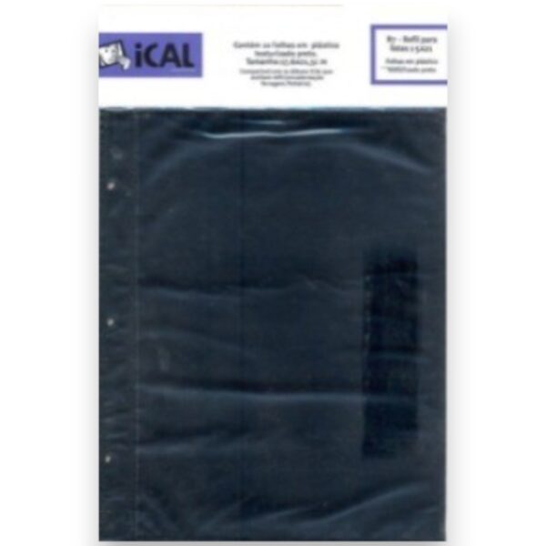 Kit 15 Refil para Álbum R7 10 Folhas Preta 15x21 Ical - Imagem 2